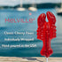 (5-count, Melville Candy Classic Cherry-Flavored Red Lobster Lollipops Handcrafted Hard Candy Party Favors Coastal