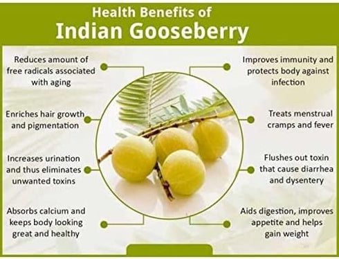 Amla Amla Immunity Amla (500grams) AnNafi Dried Fruit | Indian Gooseberry | Berry High Content of Vitamin C Natural