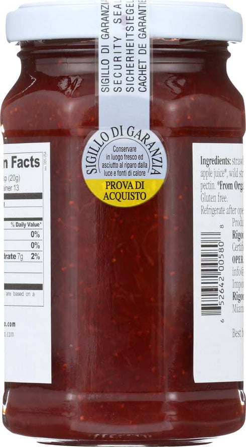 Fiordifrutta 8.82 Oz (3 Pack) Organic Strawberry Fruit Spread by