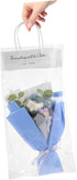 Crochet Flower Bouquet Gradient Handmade Faux Flower Arrangement for Home Decor Wedding Giving Lightweight and Crochet