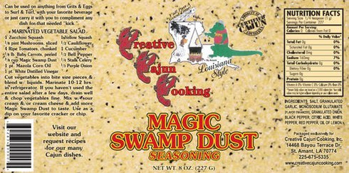Magic Swamp Dust Cajun Seasoning, 8 Ounce Canister