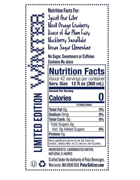 Generic Pack, 15 pk./1L Polar Seltzer Variety