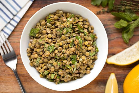 10 lb Green Lentils, Whole Dried Lentils for Soup, Curry & Salad, Bulk Pantry Staple by Woodland Gourmet