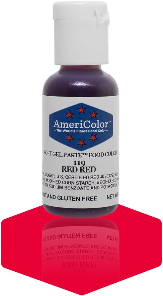 Americolor Soft Gel Paste Food Color, 0.75-Ounce, Red