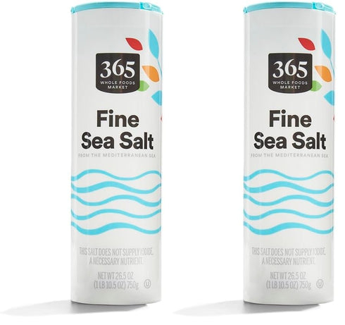 365 by Whole Foods Market , Sea Salt Fine, 26.5 oz (Pack of 2)