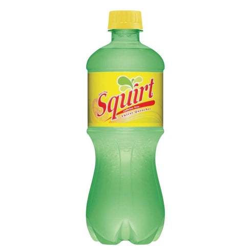 Squirt Citrus Soda 20oz (Pack 8, 160 Oz) , Caffeine-Free, Authentic Thirst Quencher, Bottle of Total of Fl
