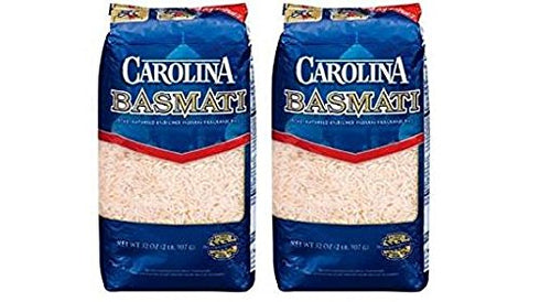 Carolina Naturally Fragrant Basmati Rice (Pack of 2) 2lb Bags