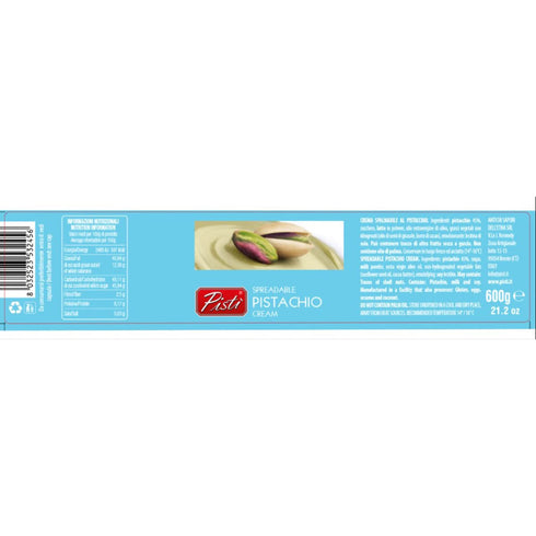 Pist 21.2 (600g) Biscuits,(Pack 2) i Cream of achio from Sicily Ounce | Artisanal Italian Nut Spread | Enjoy with Bread
