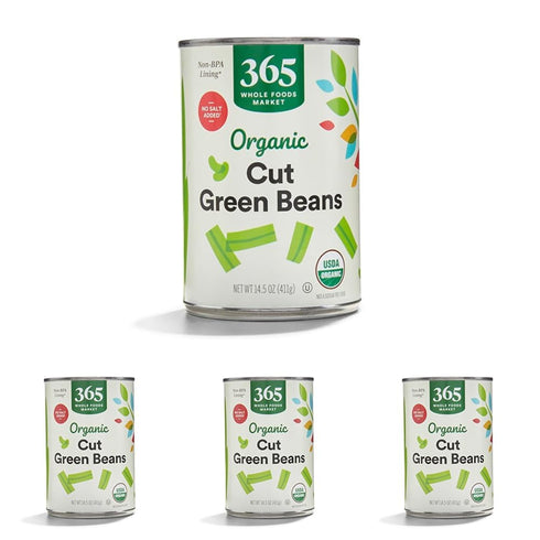 365 by Whole Foods Market, Organic Cut Green Beans, No Salt Added,