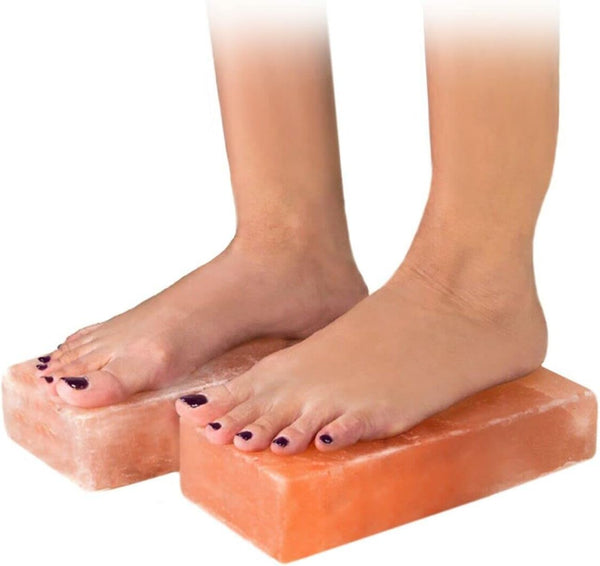 Generic Himalayan Salt Tiles Foot Bricks Salt Blocks 8x4x2 Pack of 2 Detox