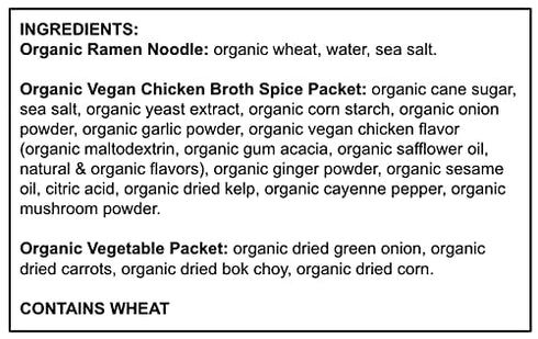 6-Pack Ocean's Halo, Organic and Vegan Chicken Noodle Bowl