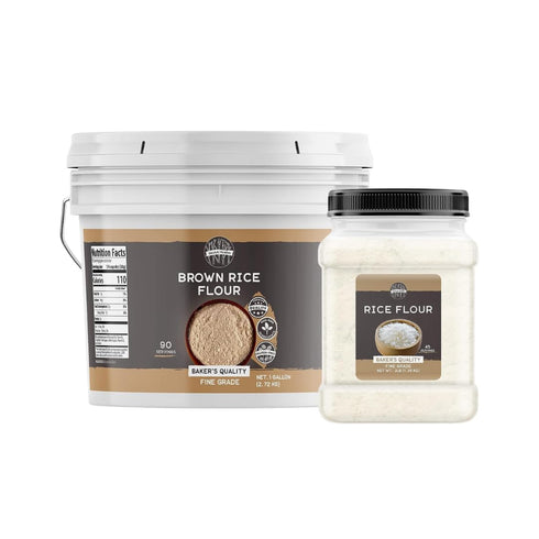 Birch & Meadow Brown Rice Flour & Rice Flour Bundle, Versatile Ingredients,