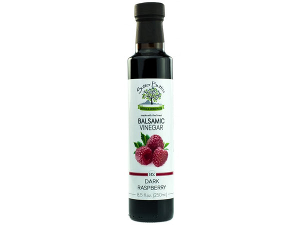 Sutter Buttes Balsamic Vinegar Dark Raspberry Infused (250ml bottle), Artisan Italian Grape Must Reduction