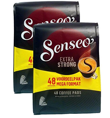 Senseo Extra Strong Dark Roast Coffee Pods 96 Count (2 Packs) Intense
