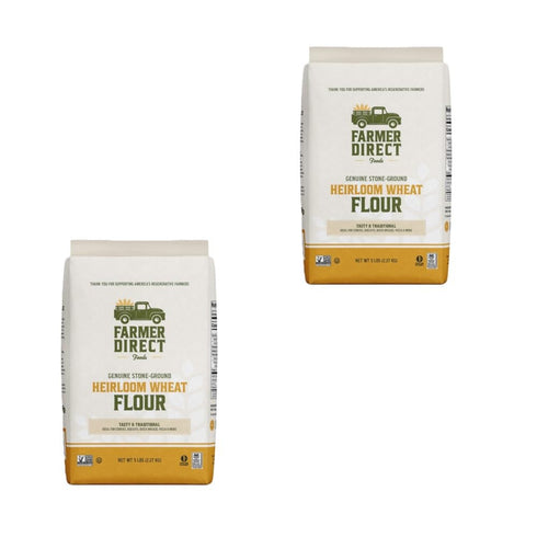 Farmer Direct Foods Heirloom Wheat Flour, 5 lb, 2 Pack