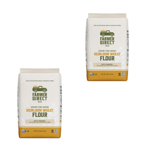 Farmer Direct Foods Heirloom Wheat Flour, 5 lb, 2 Pack