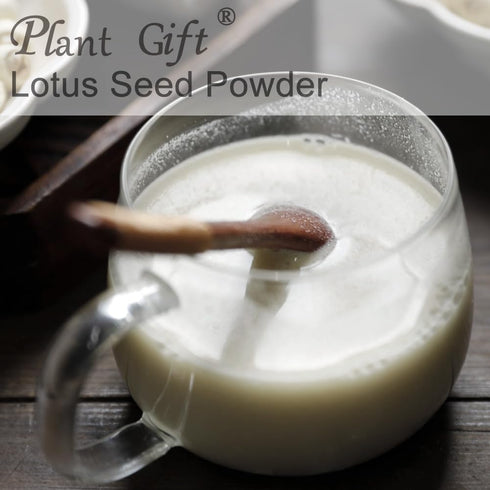 Plant Gift 100% 100G/3.25oz Pure Lotus Seed Powder Lotus Seed Flour, for Drinks, Adds Flavor and Taste Non-GMO Powder