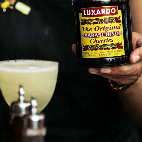 Packed 400G Luxardo Gourmet Cocktail Maraschino Cherries | for Old Fashioned, Manhattan and Desserts | in Special