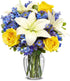 From You Flowers - Rosy Sunshine with Glass Vase | Fresh Flower