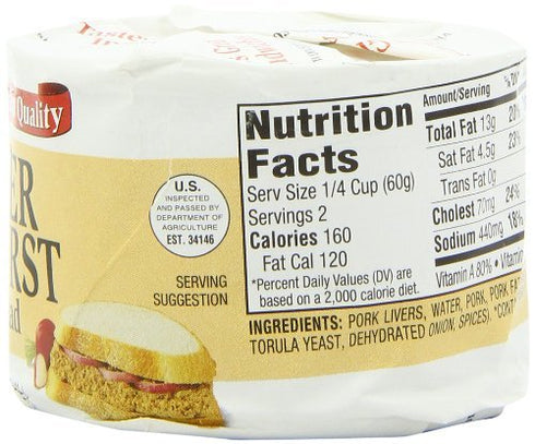 Underwood 4.25 (Pack 4) Liverwurst Spread Ounce