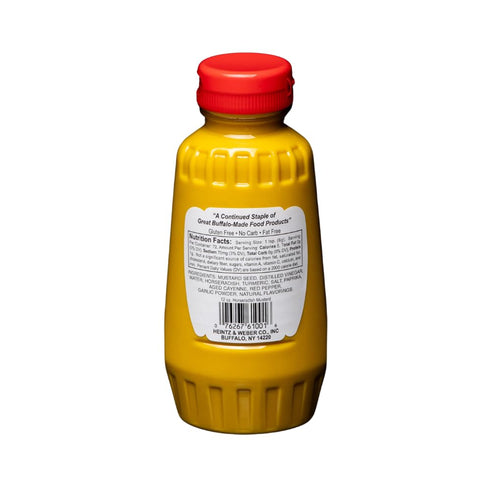 Weber's 12oz (3-pack) BUffalo's Own Brand Premium Horseradish Mustard Squeeze Bottle - | Bold Flavor & Easy Dispensing