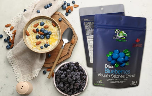Snow Farms Dried Blueberries, 120 GR