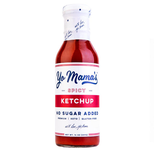 Yo Mama's Foods Keto Spicy Ketchup Pack of (1) - No Sugar