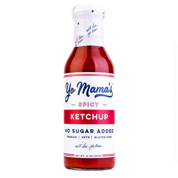 Yo Mama's Foods Keto Spicy Ketchup Pack of (1) - No Sugar