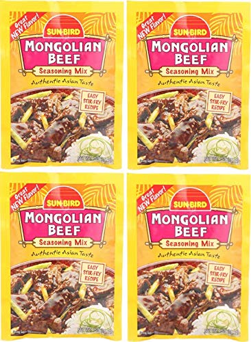 BFYSYO Sunbird Seasoning Mixes Multi-Pack (Mongolian Beef, 4-Pack)
