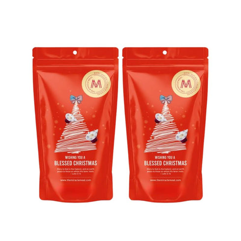 Christmas Edition Communion Cups | The Miracle Meal 50 Pre-Filled Cups with