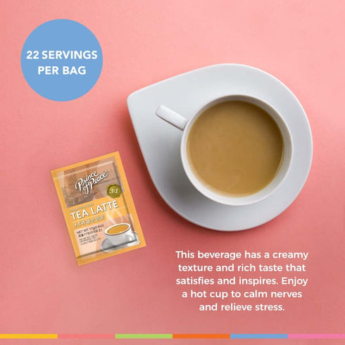 3 1 22 Prince of Peace in Instant Hong Kong Style Tea Latte, Sachets English Milk Tea Mix, Non-Dairy Creamer