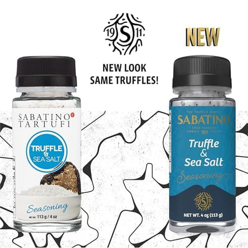 Sabatino Tartufi Truffle Salt Shaker, All Natural Gourmet Truffle Salt, Sicilian Sea Salt, Kosher, Non-GMO, 4 oz