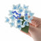 Global Sugar Art Hydrangea Blossoms Spray Sugar Cake Flowers, Blue/Purple, 4 Count