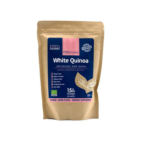 Maras Gourmet Peruvian Organic White Quinoa Grains - Bag 15.8 Oz -