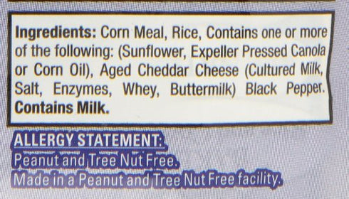 1oz (Pack 6) Pirates Booty Cheese Puffs, Healthy Kids Snacks, Real Aged White Cheddar, Individual Snack Sized Bags