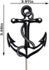 Nautical Ship Anchor Cake Topper - Bon Voyage Party Decoration in Navy