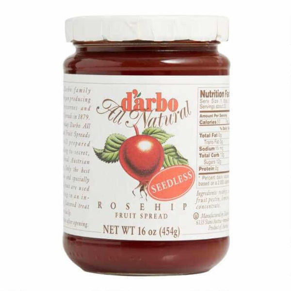 Darbo d'arbo All Natural Seedless Rosehip Fruit Spread, 16 Ounce