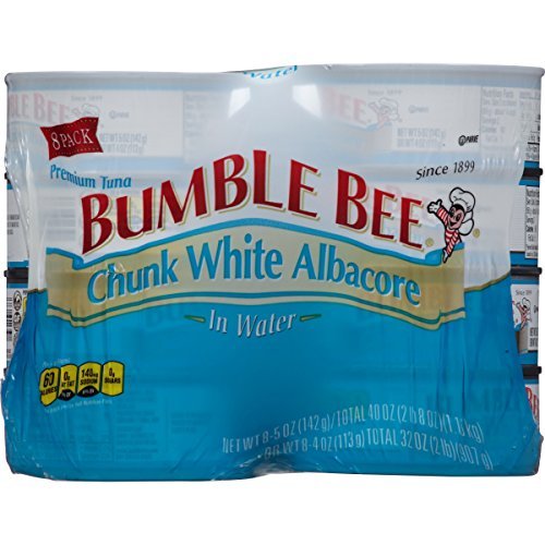 Bumble Bee Chunk White Albacore Tubna in Water, 5 Ounce Cans, 8
