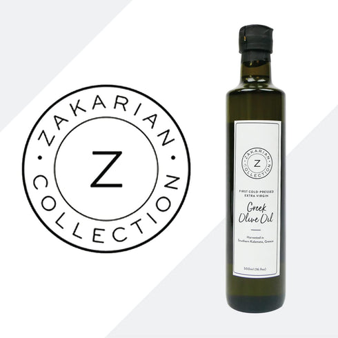 Zakarian 500 ml : First Cold-Pressed Extra Virgin Greek Olive Oil - Made from Organic Greek Olives - - Ultra-Premium
