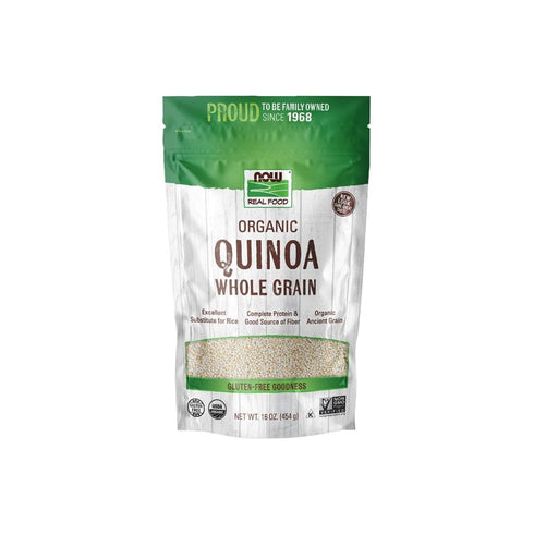 NOW Foods, Organic Quinoa Whole Grain, Gluten-Free, Ancient Grain, Source of Protein