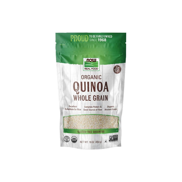 NOW Foods, Organic Quinoa Whole Grain, Gluten-Free, Ancient Grain, Source of Protein