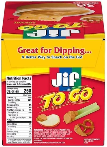 Generic 1.5 oz, 36 Creamy Peanut Butter, ct
