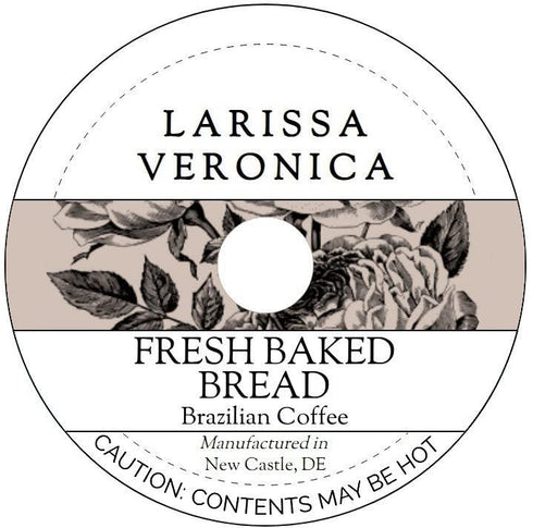 Larissa Veronica Fresh Baked Bread Brazilian Coffee (Single Serve K-Cup Pods) (Gourmet, Naturally Flavored,