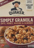 100% 24.1 Oz Quaker Granola Oats, Honey, Almonds & Raisins, Natural