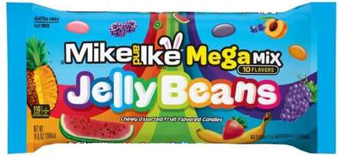 Pack 2 14 oz. Mike & Ike Jelly Beans - of - Mega Mix - Bags