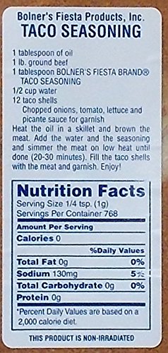 Bolner's Fiesta 5 Lb. Extra Fancy Taco Seasoning