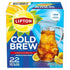 6-Pack 132 Lipton Cold Brew Black Tea Bags Family Size Total Bags Rainforest Alliance Certified Iced Tea Bags
