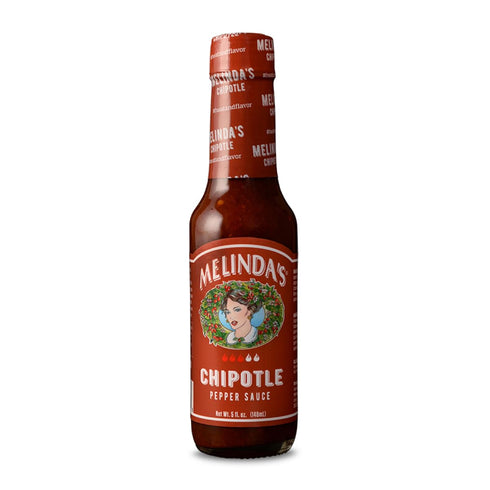 Melinda’s Chipotle Hot Sauce 5oz - Gourmet Sauce with Chipotle Peppers, Keto, Kosher, Vegan, Gluten Free