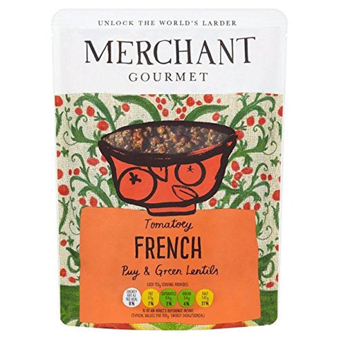 Merchant Gourmet Tomatoey French Puy & Green Lentils Lentils - 250g (0.55lbs)