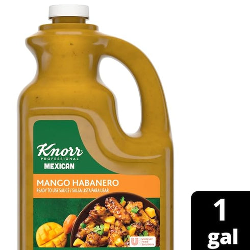 1 Pack 1 Knorr Professional Mango Habanero Sauce, Ready to Use Sauce for Foodservice, Gluten Free, Gallon